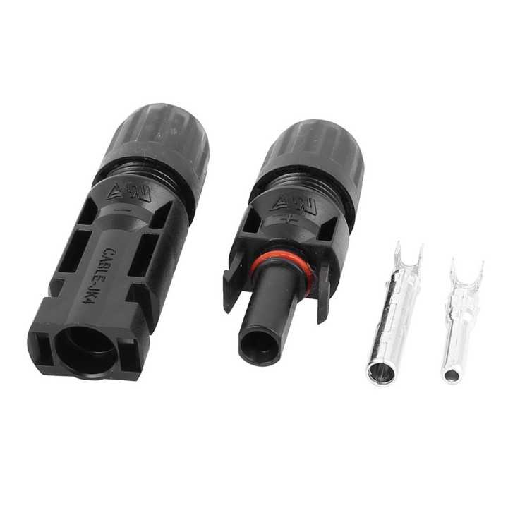 Set mufe MC4 conectori mama si tata pentru montare pe fir 2buc
