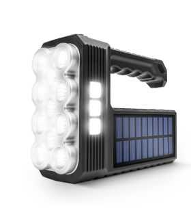 Lanterna solara LED COB cu functie de lumina de lucru acumulator Li-ion 1200mAh Micro USB 1000lm IP55 Phenom 18581
