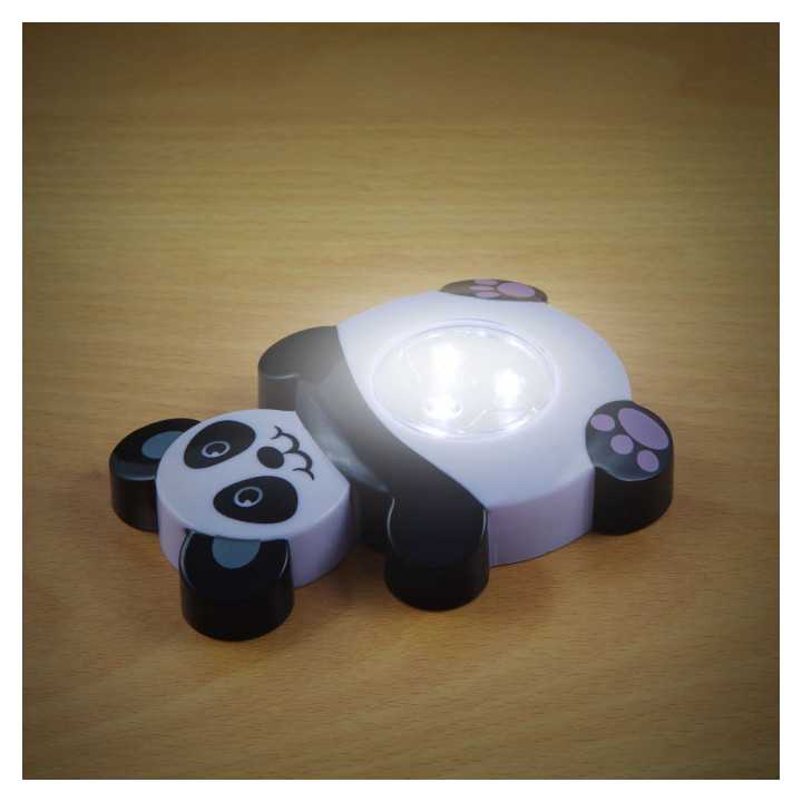 Lampa cu LED de veghe decorativa Panda cu buton 20273D Phenon