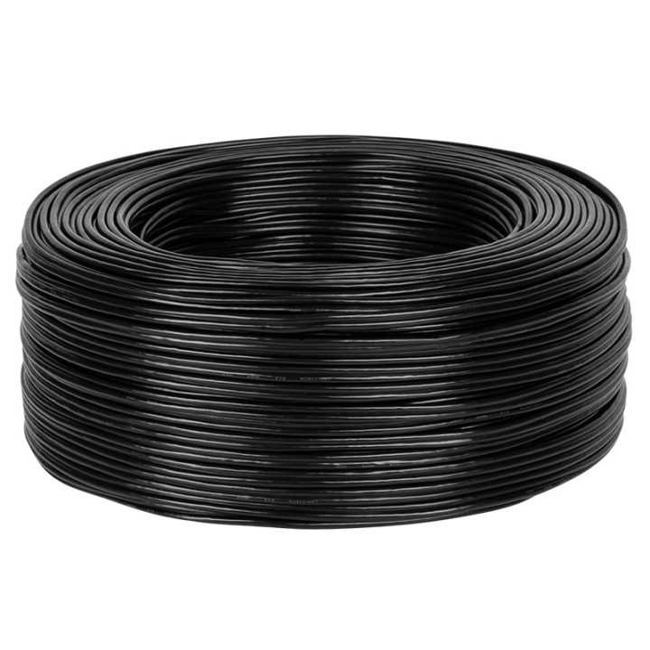 Cablu 2x RCA 3 mm negru rola pret 1m KAB0203