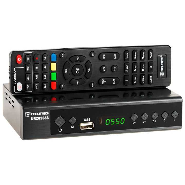 Tuner DIGITAL terestru DVB-T2/C H.265 Cabletech URZ0336B