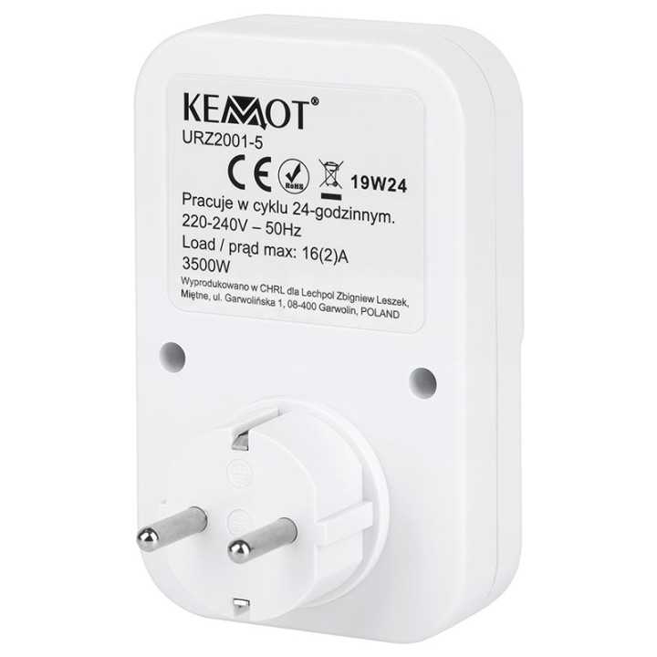 Temporizator mecanic TS-WF1 priza Schuko 3500W URZ2001-5