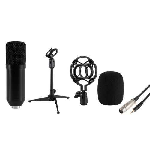 Set microfon profesional de studio tripod cablu XLR-3.5 mm SAL M 12