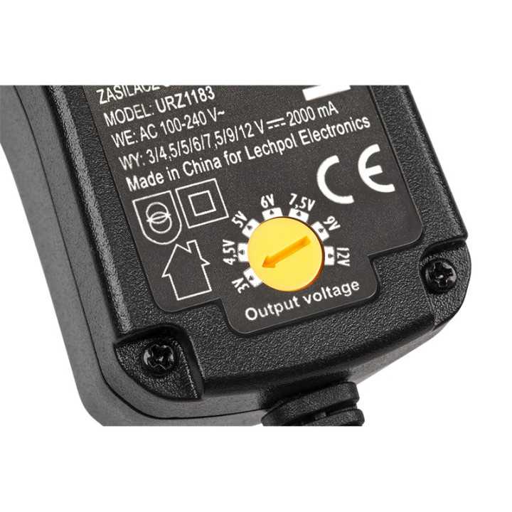 Alimentator stabilizat 2A 24W 3-4-5-6-7-9-12V + 6 conectori KEMOT URZ1183