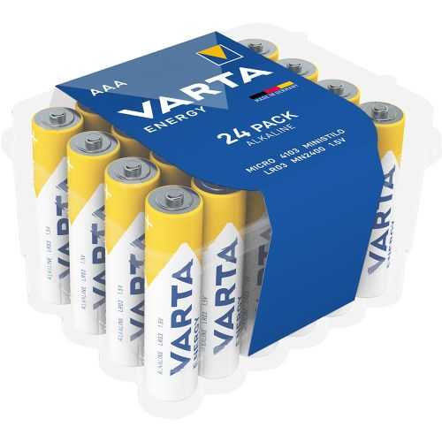 Baterii alcaline Varta ENERGY AAA LR3 set 24buc
