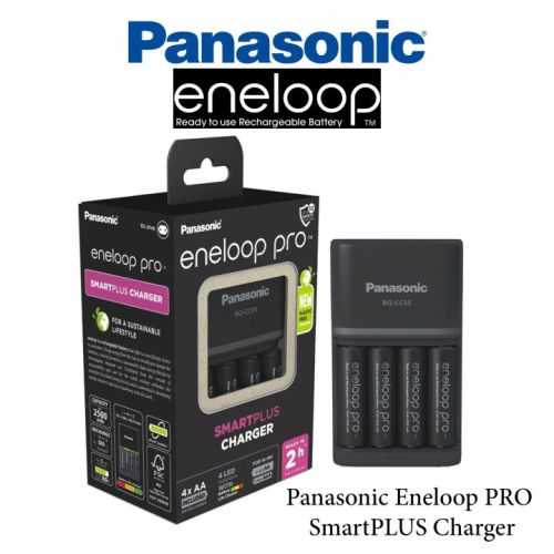 Incarcator Eneloop pro Panasonic SMARTPLUS & Quick NiMH + inclus 4x AA R6 PRO 2500mAh K-KJ55HCD40E