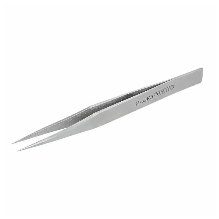 Penseta dreapta ascutita cu varf super fin 128mm 1PK-112T Pro`sKit