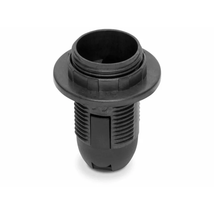 Dulie E14 plastic negru cu inel OE-14K Plastrol