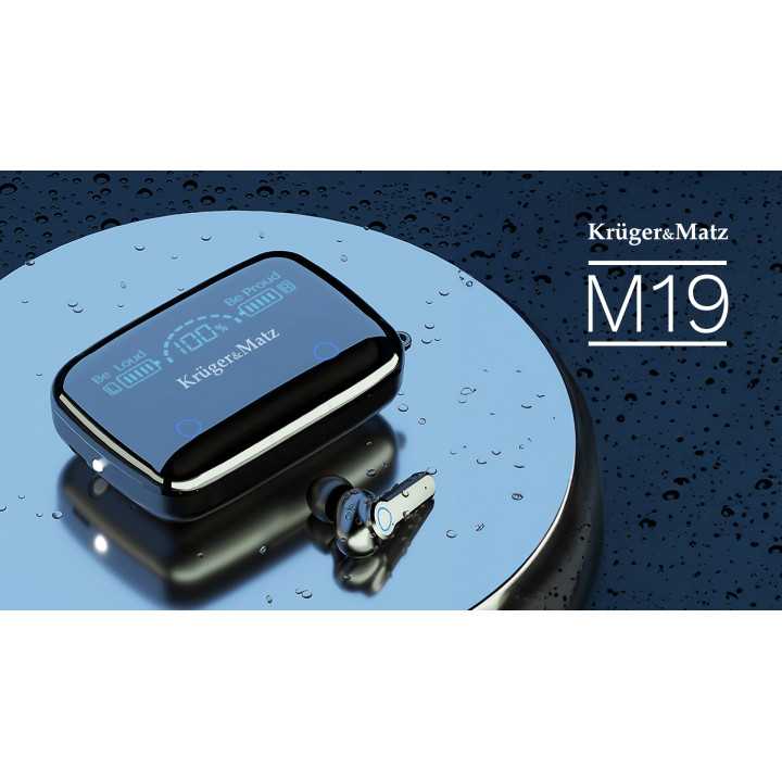 Casti bluetooth v5.3 POWERBANK M19 KMPM19 Kruger&Matz