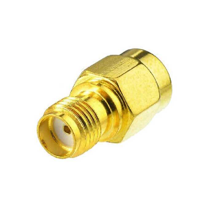 Adaptor convertor antena wifi RF coaxial SMA mama la RP-SMA tata 50ohm de inalta calitate cupru placat cu aur