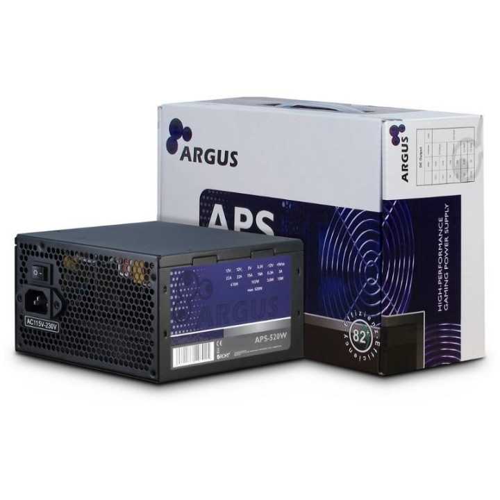 Sursa PC Inter-Tech Argus 520W PSU ventilator silentios 120mm control termic automat APS-520W