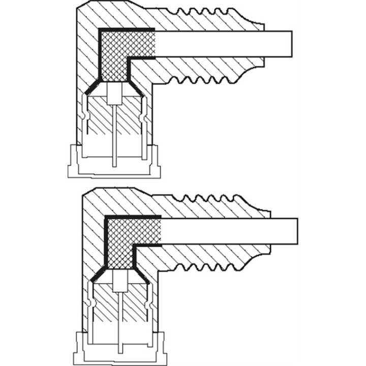Cablu antena SAT 90 grade 80dB dublu ecranat 1.5m F tata rapida 90 - F tata rapida 90 complet ecranate alb Goobay 67341