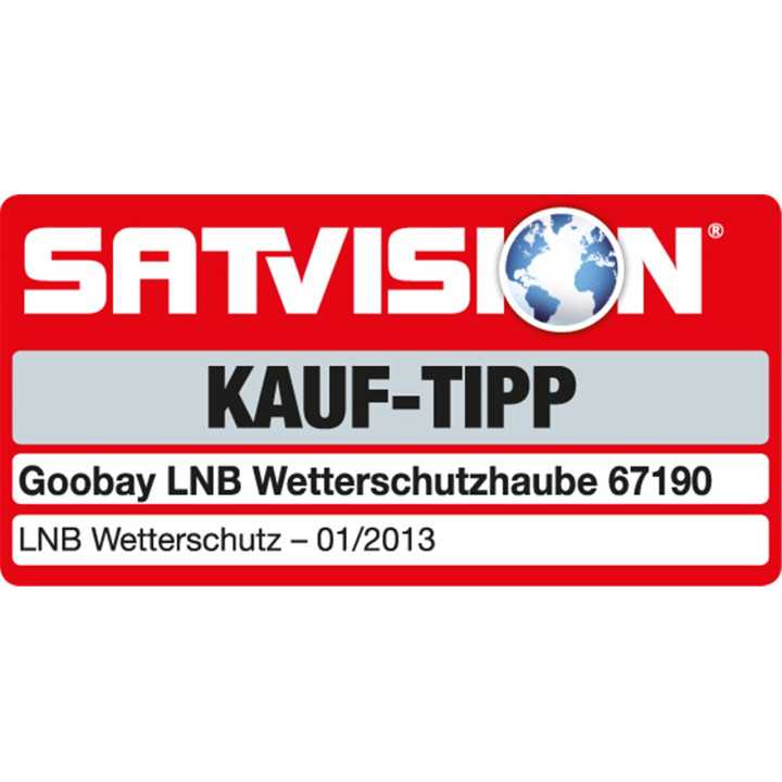 Capac de protectie SAT LNB intemperii pentru sistemele de satelit rezistent la UV Goobay 67190