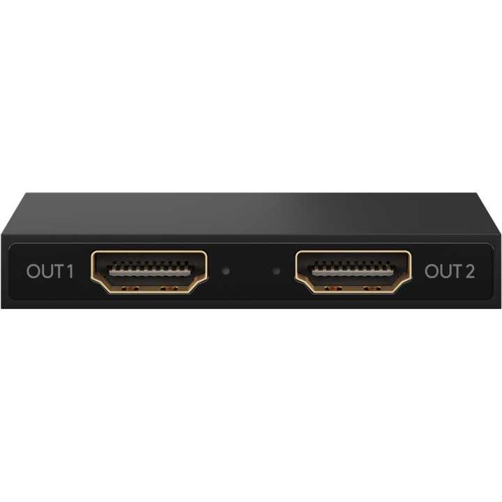 Splitter HDMI V1.4 1 intrare la 2 iesiri 4K30Hz 1080p60Hz Goobay 58480