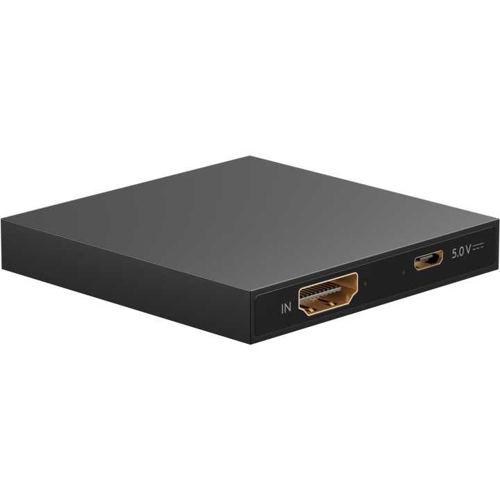 Splitter HDMI V1.4 1 intrare la 2 iesiri 4K30Hz 1080p60Hz Goobay 58480