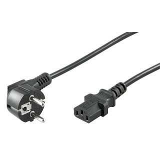 Cablu alimentare PC schuko la IEC320-C13 3m HO3W-F3G 1.00mm2 conductor cupru negru