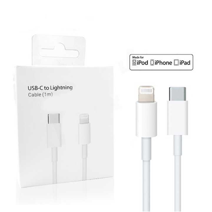 Cablu USB3.1 type C - Apple lightning 1m alb