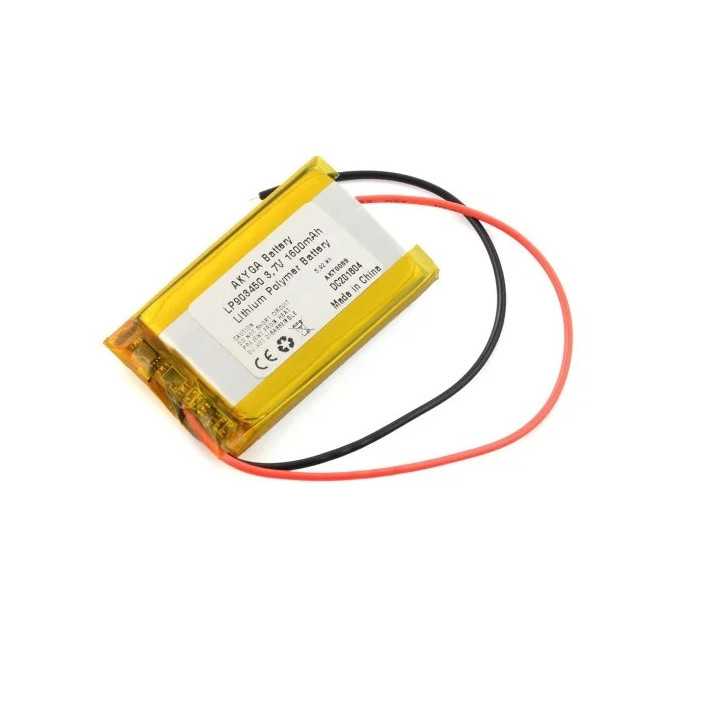 Acumulator Lithium Polymer 14407 1600mAh 3.7V cablu 150mm 50x34x9mm AKYGA Battery