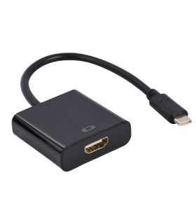 Cablu adaptor tata USB Type C la HDMI mama 4K Ultra HD 30Hz 15cm Gembird A-CM-HDMIF-03