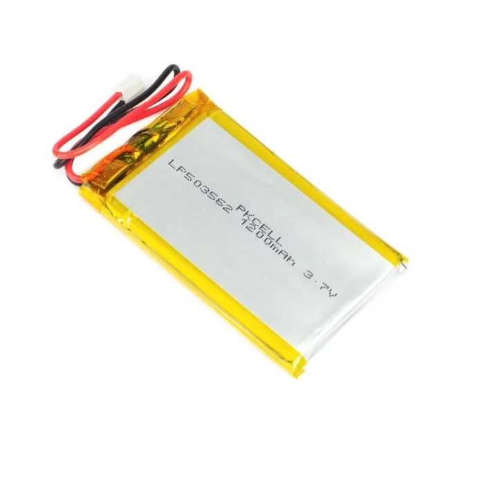 Acumulator Lithium Polymer 20147 1200mAh 3.7V conector JST 64x35.5x5.3mm Pimoroni AKYGA Battery