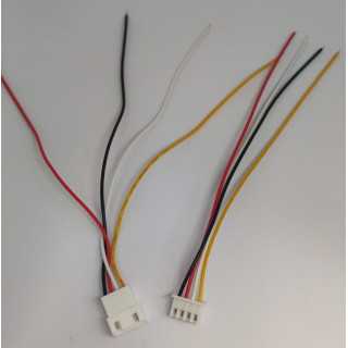 Cablu cu conectori 4pini pas 2.54 mm mama si tata cu fire set 2buc