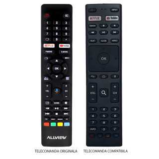Telecomanda inlocuitoare compatibila TV Allview 50ePLAY6100-U 43ePLAY6100-U IR 1140 (397-1)
