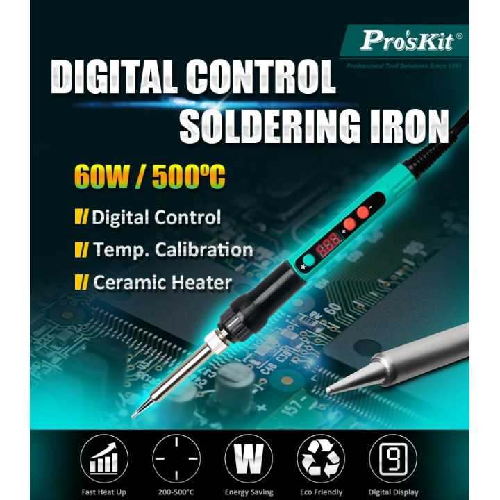 Ciocan de lipit afisaj digital control temperatura 60W Pro`sKit SI-186F