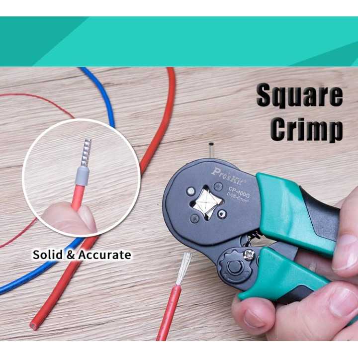 Cleste sertizat profil patrat 156mm Pro`sKit CP-460G