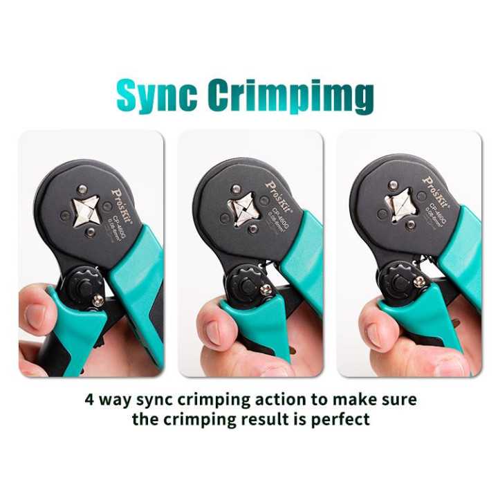 Cleste sertizat profil patrat 156mm Pro`sKit CP-460G