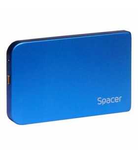 Rack extern 2.5 SATA USB 3.0 SPACER SPR-25611A albastru