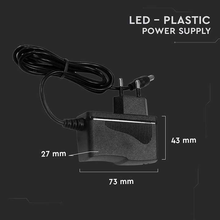 Alimentator banda LED plastic 18W 12V DC 1.5A IP44 V-TAC