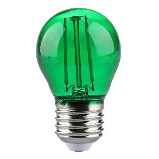 Bec LED G45 E27 2W cu filament lumina verde V-tac SKU-217411