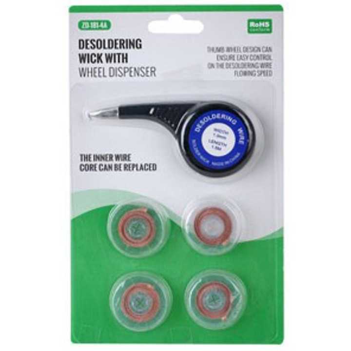 Set tresa cupru pentru decositorit DESOLDERING WICK ZD-181-4A 2.0mm x 1.5m