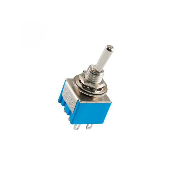 Comutator 2 circuite 3 pozitii 3A 250V incastrabil 6mm ST 305