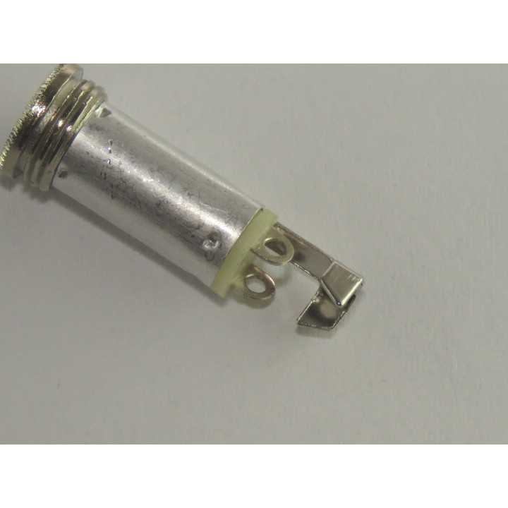 Mufa Jack 3.5 mm mama mono cu manson drept pe cablu JC-121