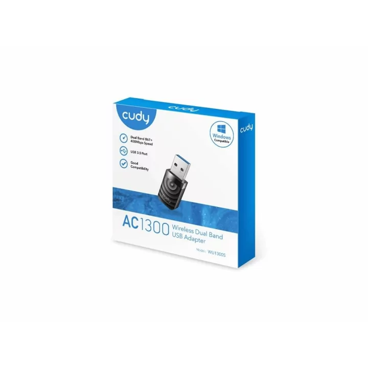 Adaptor USB - Wireless AC1300 Dual Band 2.4 GHz 400 Mbps WU1300S Cudy