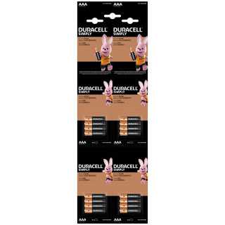 Set baterii alcaline DURACELL AAA LR03 16buc blister MN2400-16