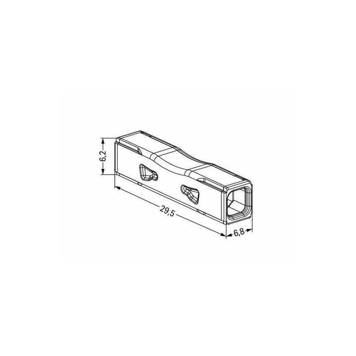 WAGO conector de imbinare in linie pentru conductori masivi monofilari 0.2-4mm2 2773-2401