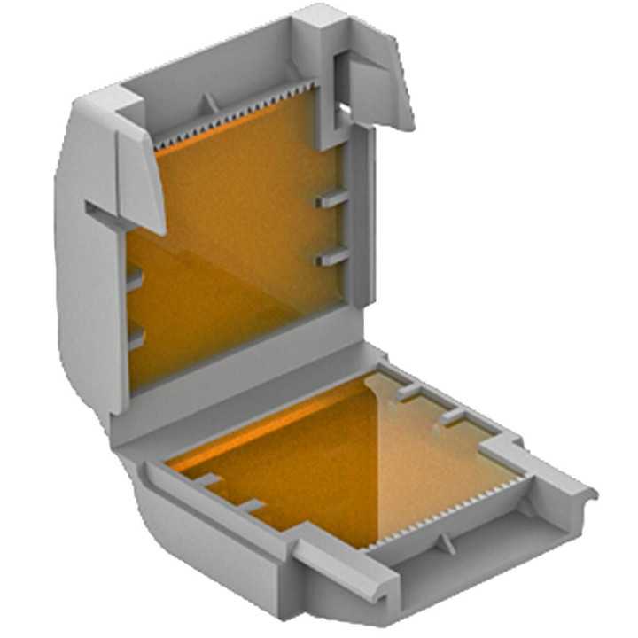 WAGO GELBOX 3 poli derivatie cabluri pentru conectori seriile 221/ 2273 max. 4mm2 IPX8 gri 207-1331