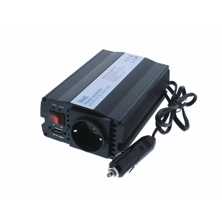 Invertor de tensiune 12V-230V 150W si USB 5V 500mA Well