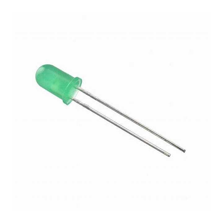 Dioda LED 5mm verde 2.5VDC