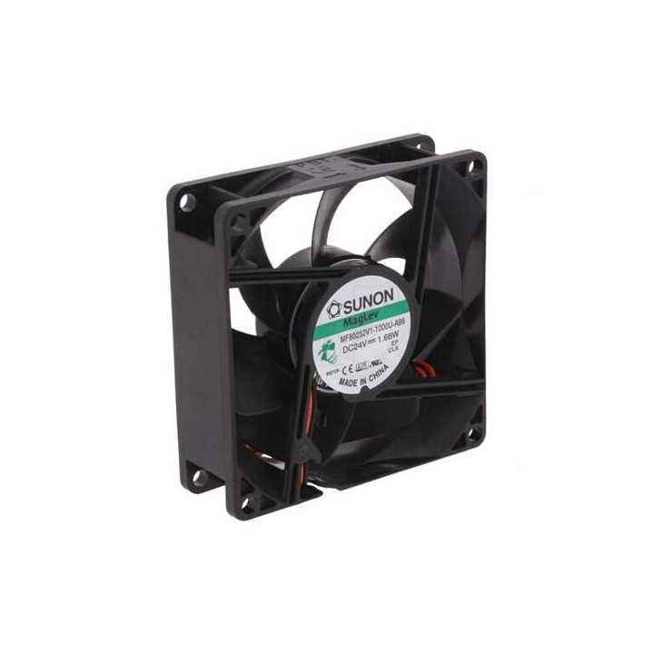 Ventilator DC axial 24VDC 80x80x25mm 69.29m3/h 33dBA Vapo SUNON MF80252V1-1000U-A99
