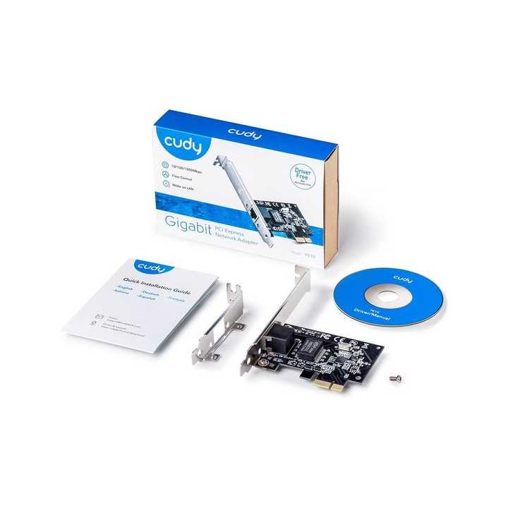 Placa de retea PCI Express Cudy PE10 10/100/1000Mbps Gigabit