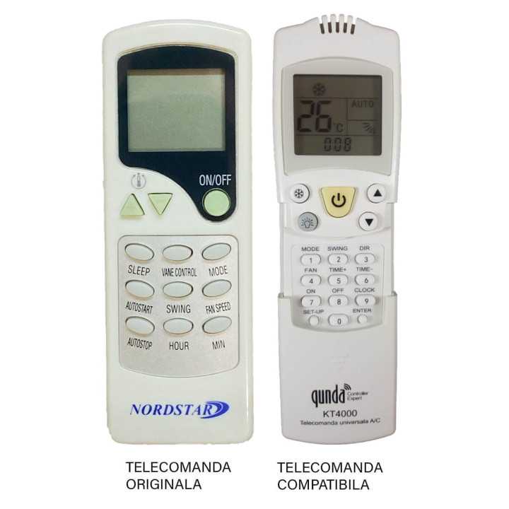 Telecomanda inlocuitoare Aer Conditionat pentru Nordstar ZH/LW-01 (491)