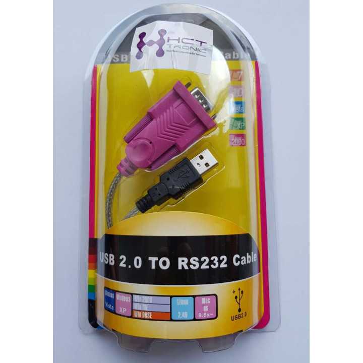 Cablu convertor USB la DB9 serial RS232 Windows Vista 7 10 1.5m