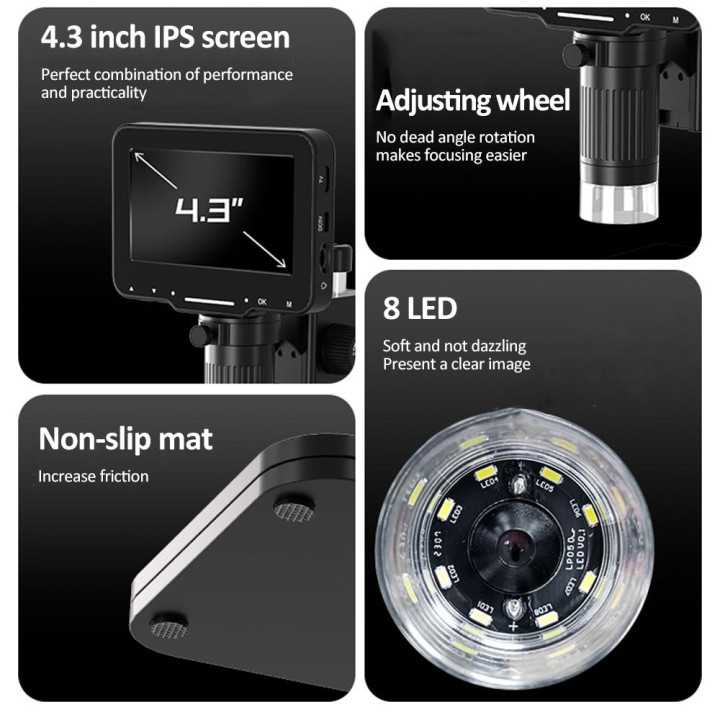 Microscop Digital 02-BX ecran 4.3" 2MP marire 1000X