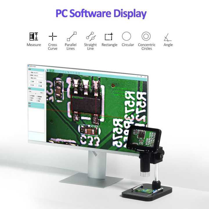Microscop Digital 02-BX ecran 4.3" 2MP marire 1000X