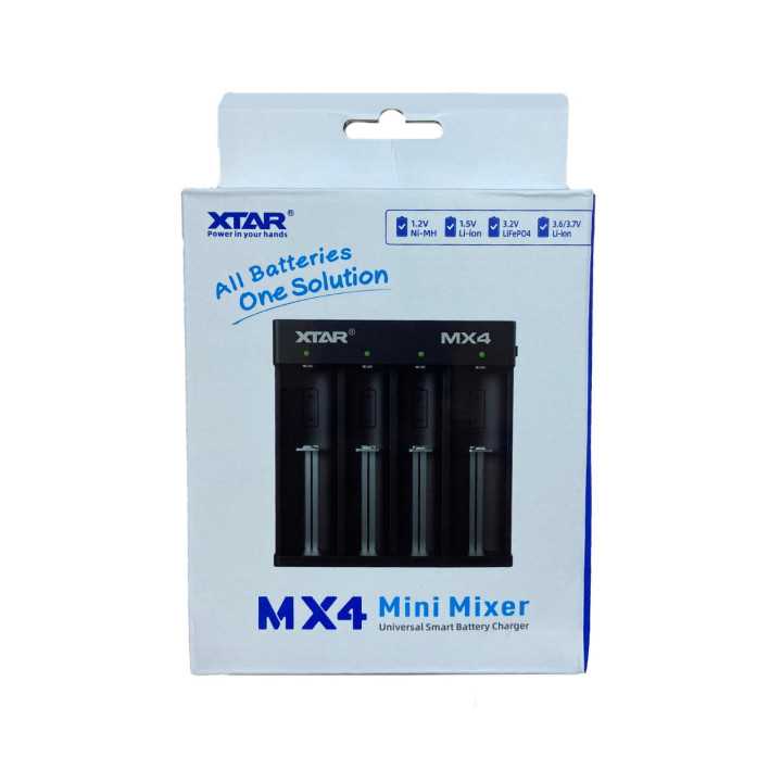 Incarcator acumulatori 1.5V 3.6V 3.7V Li-Ion /1.2V Ni-MH /3.2V LiFePO4 4x sloturi pentru incarcare MX4 KT XTAR (636)