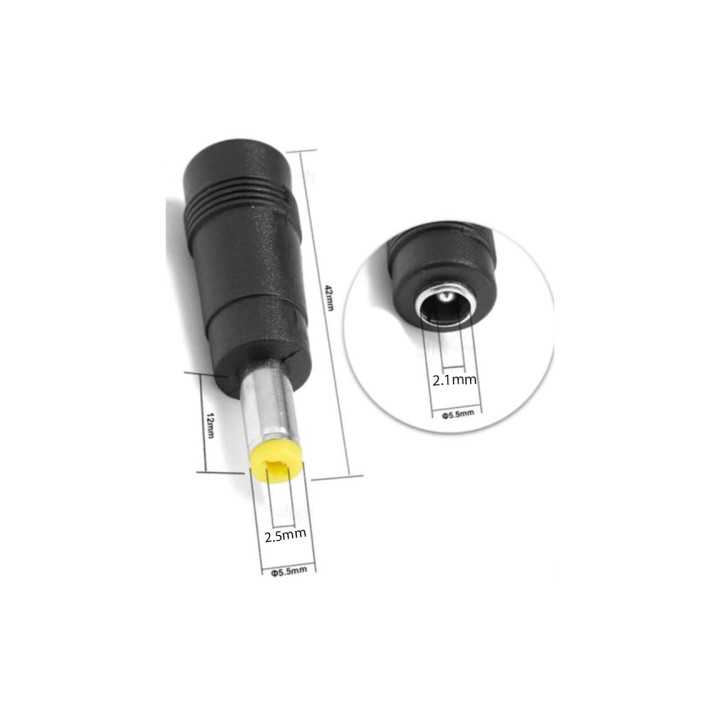 Mufa adaptoare 2.1/5.5mm mama - 2.5/5.5mm tata (536)