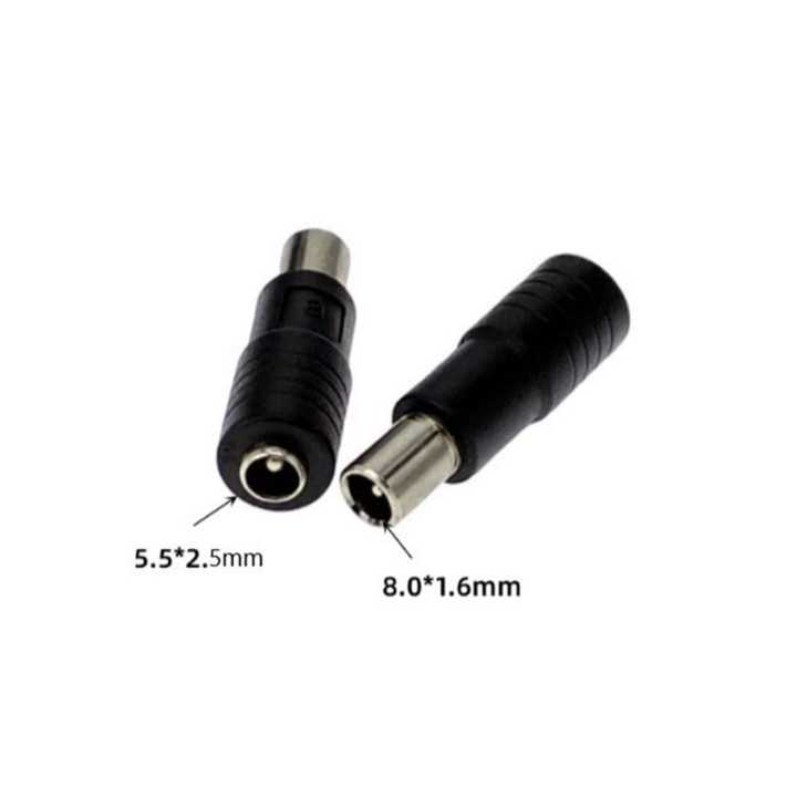 Mufa adaptoare 5.5/2.5mm mama - 8.0/1.6mm tata (538)